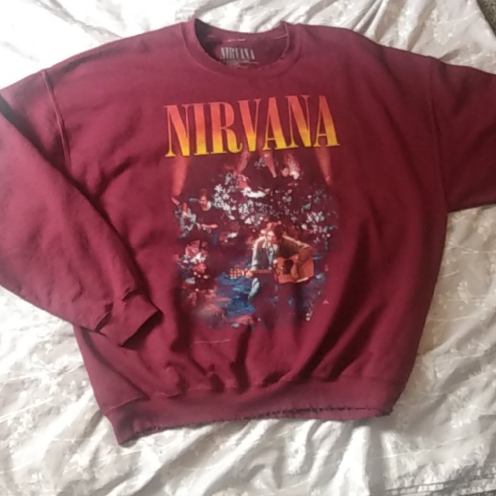 Nirvana crew sweatshirt Urban Outfitters